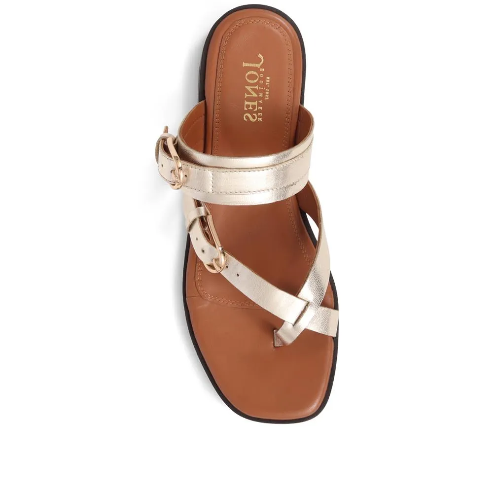 Glint Leather Toe Post Sandals  - GLINT / 325 350