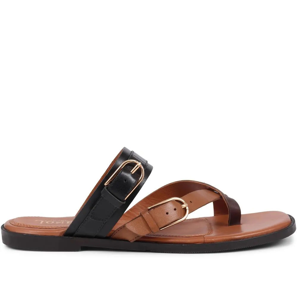 Glint Leather Toe Post Sandals  - GLINT / 325 350