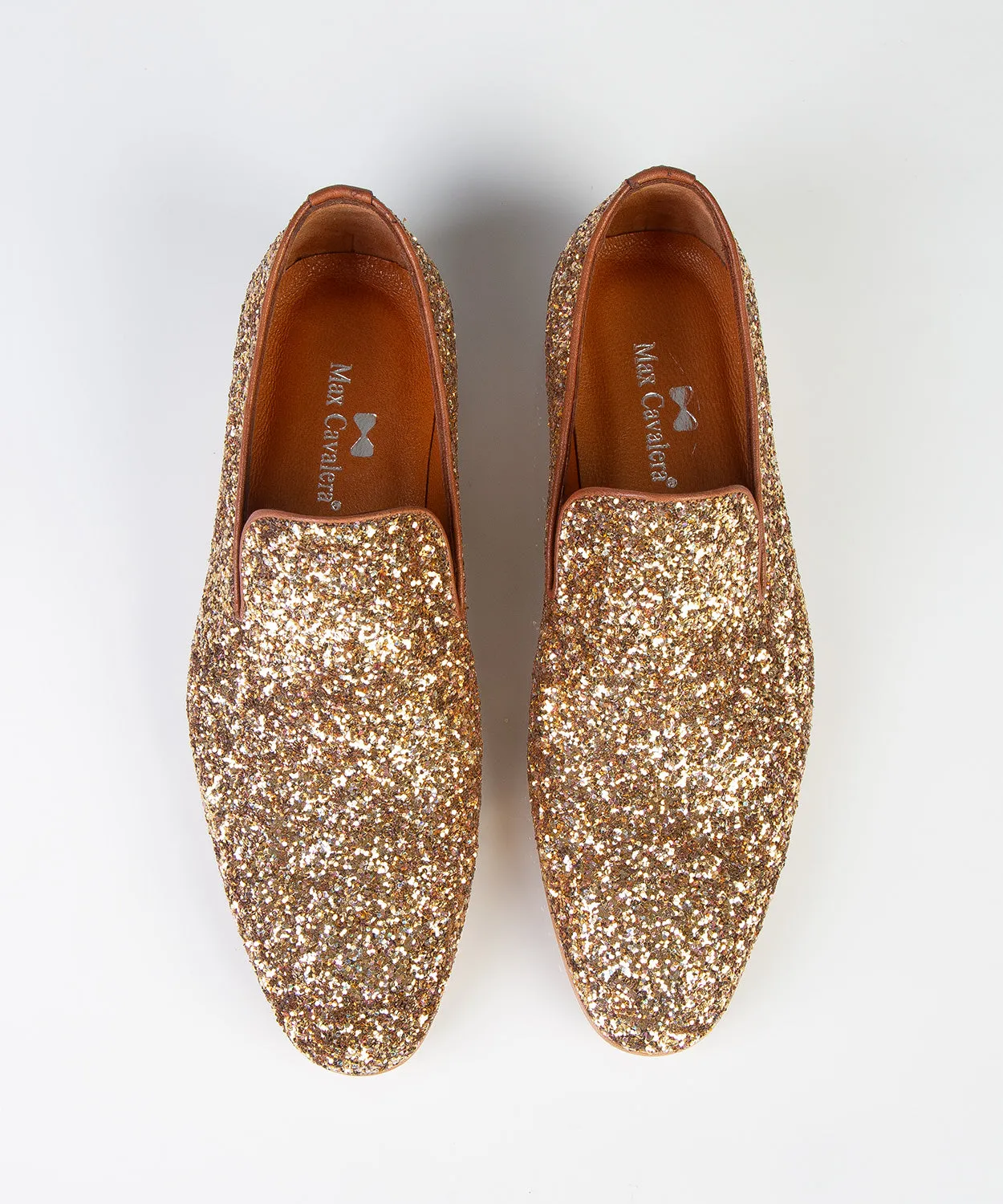 Golden Shining Groom Wedding Shoes