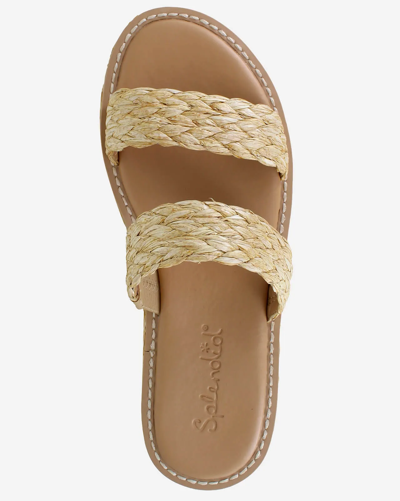 Goldi Raffia Wedge in Natural