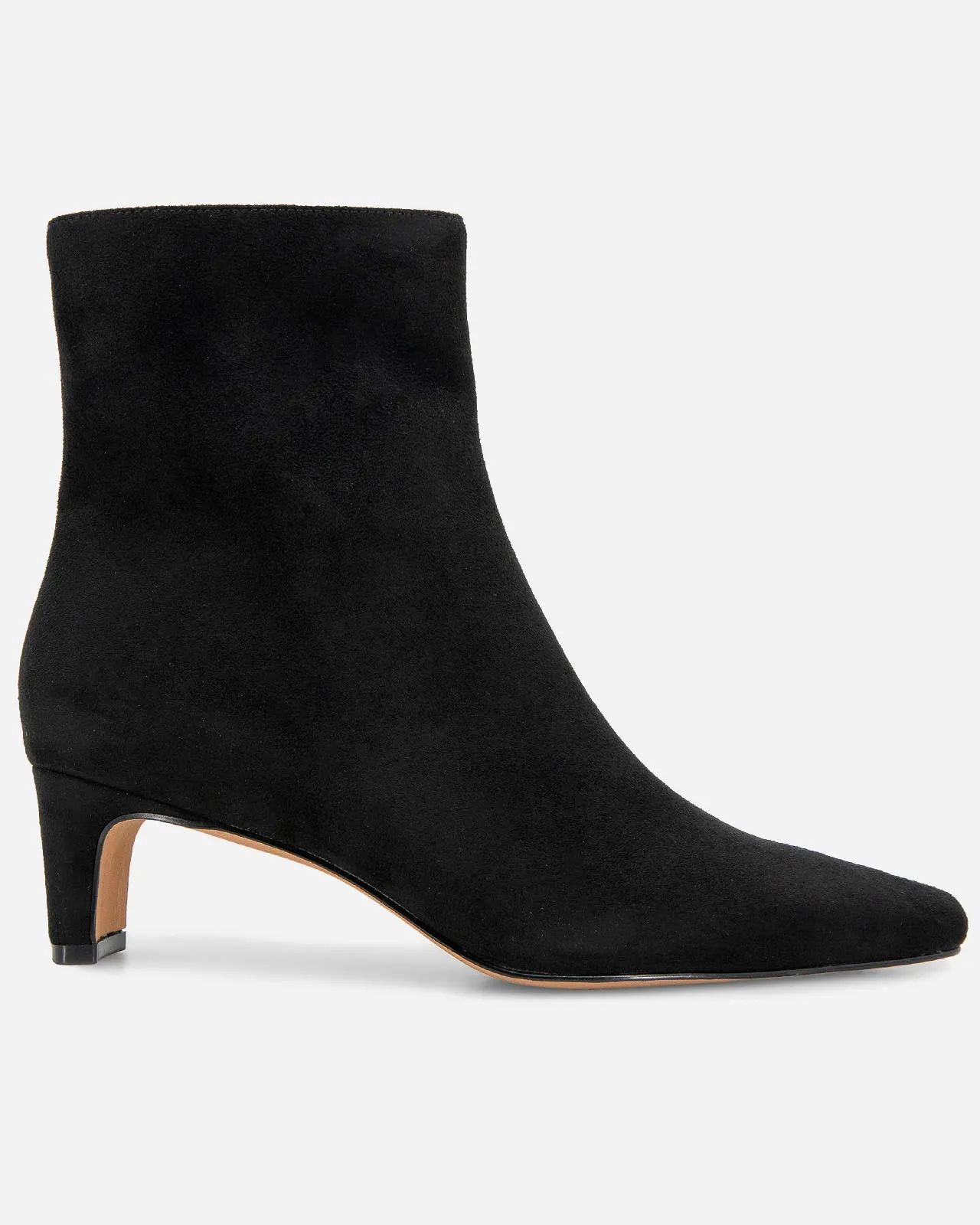 July Black Suede Bootie