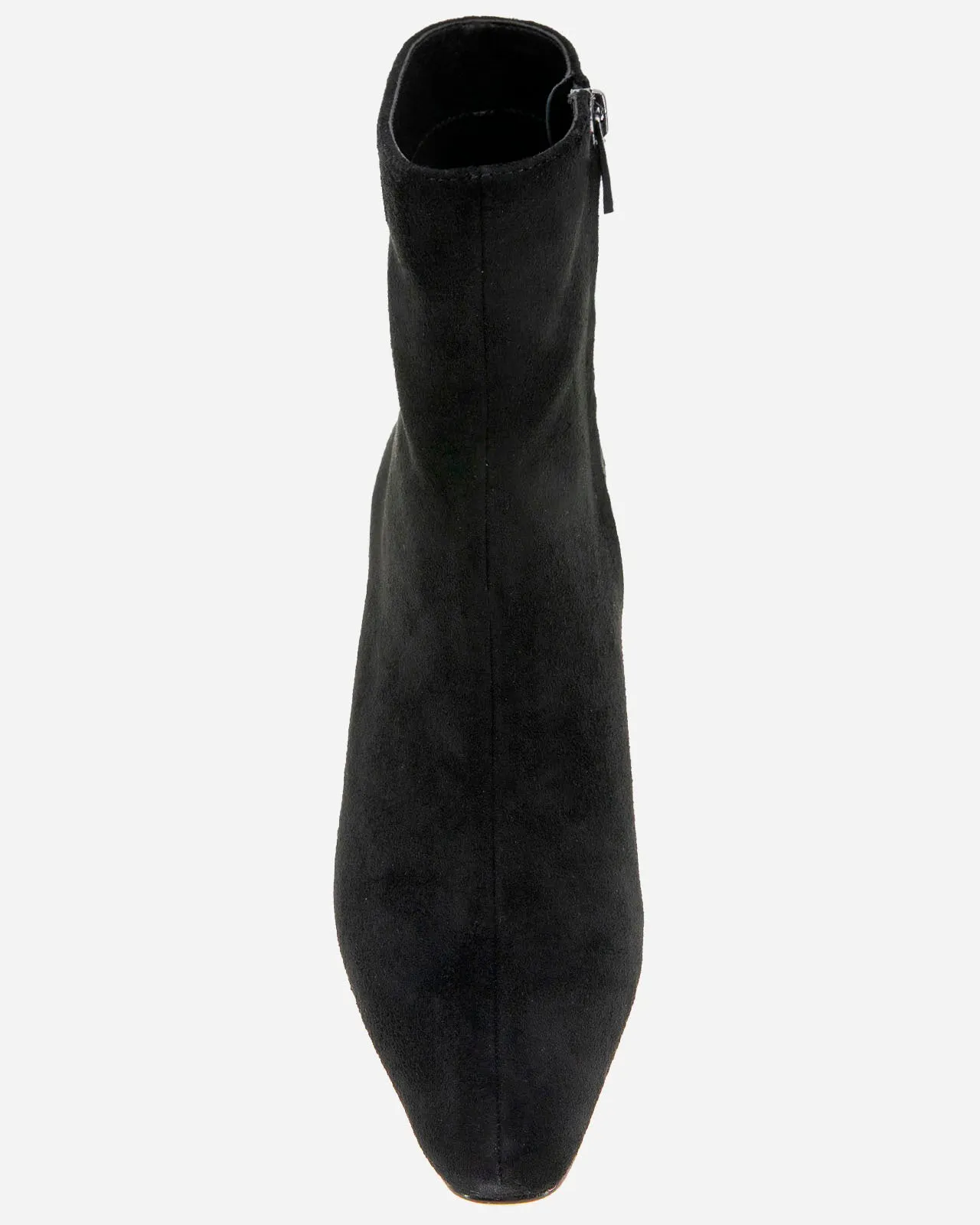 July Black Suede Bootie