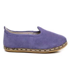 Kids Lavender Leather Shoes