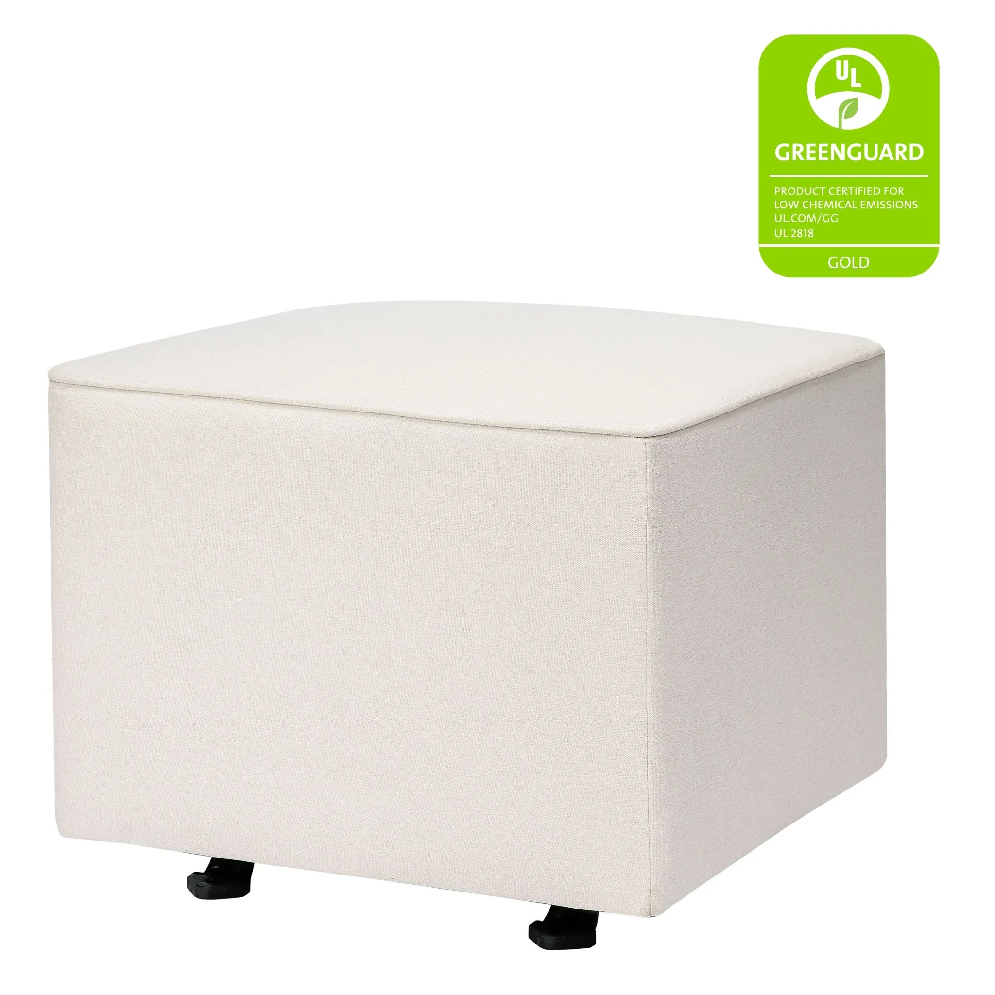 Kiwi Gliding Ottoman - Cream Eco-Weave