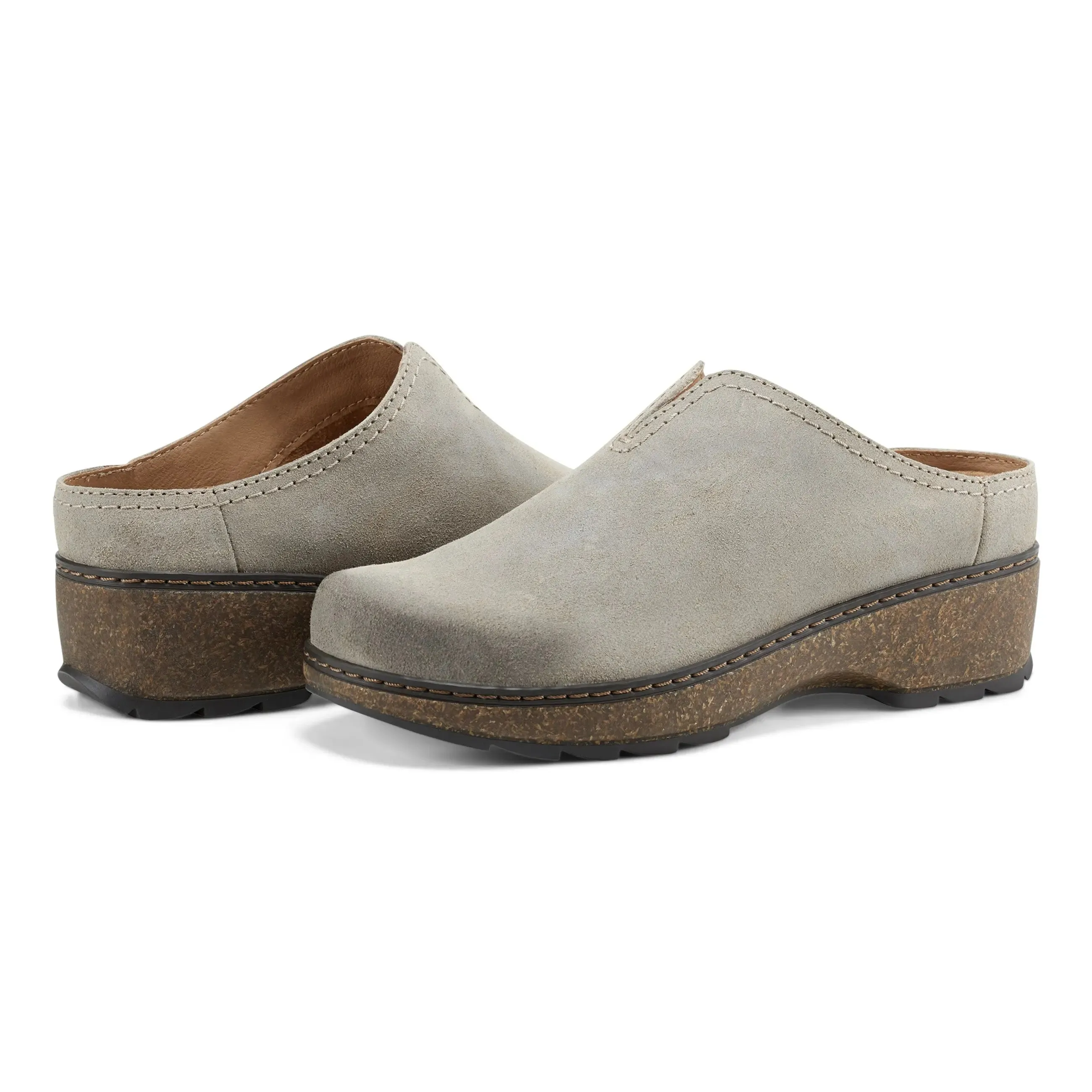 Kolia Round Toe Slip-on Casual Heeled Mules