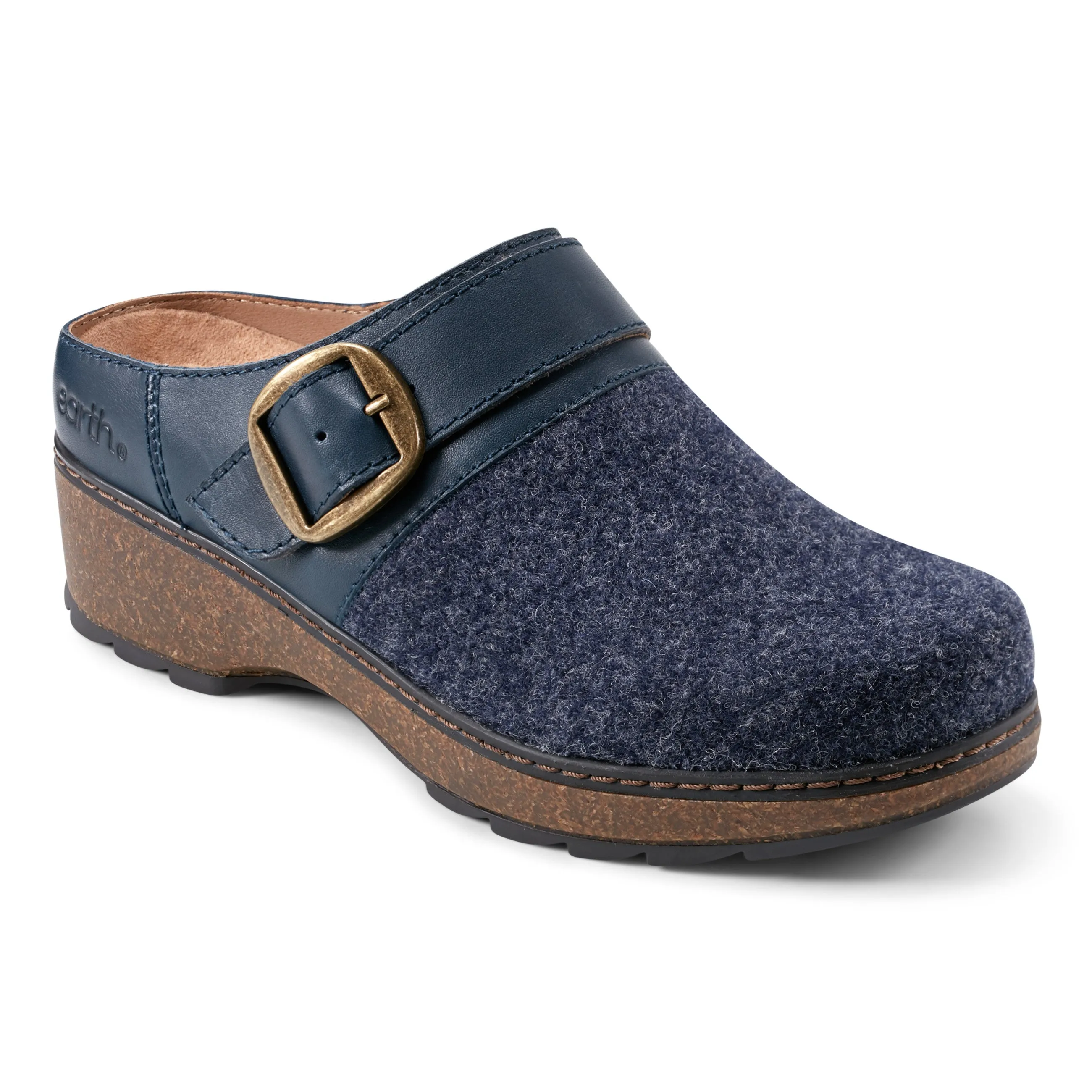 Kulla Slip-on Round Toe Block Heel Casual Mules