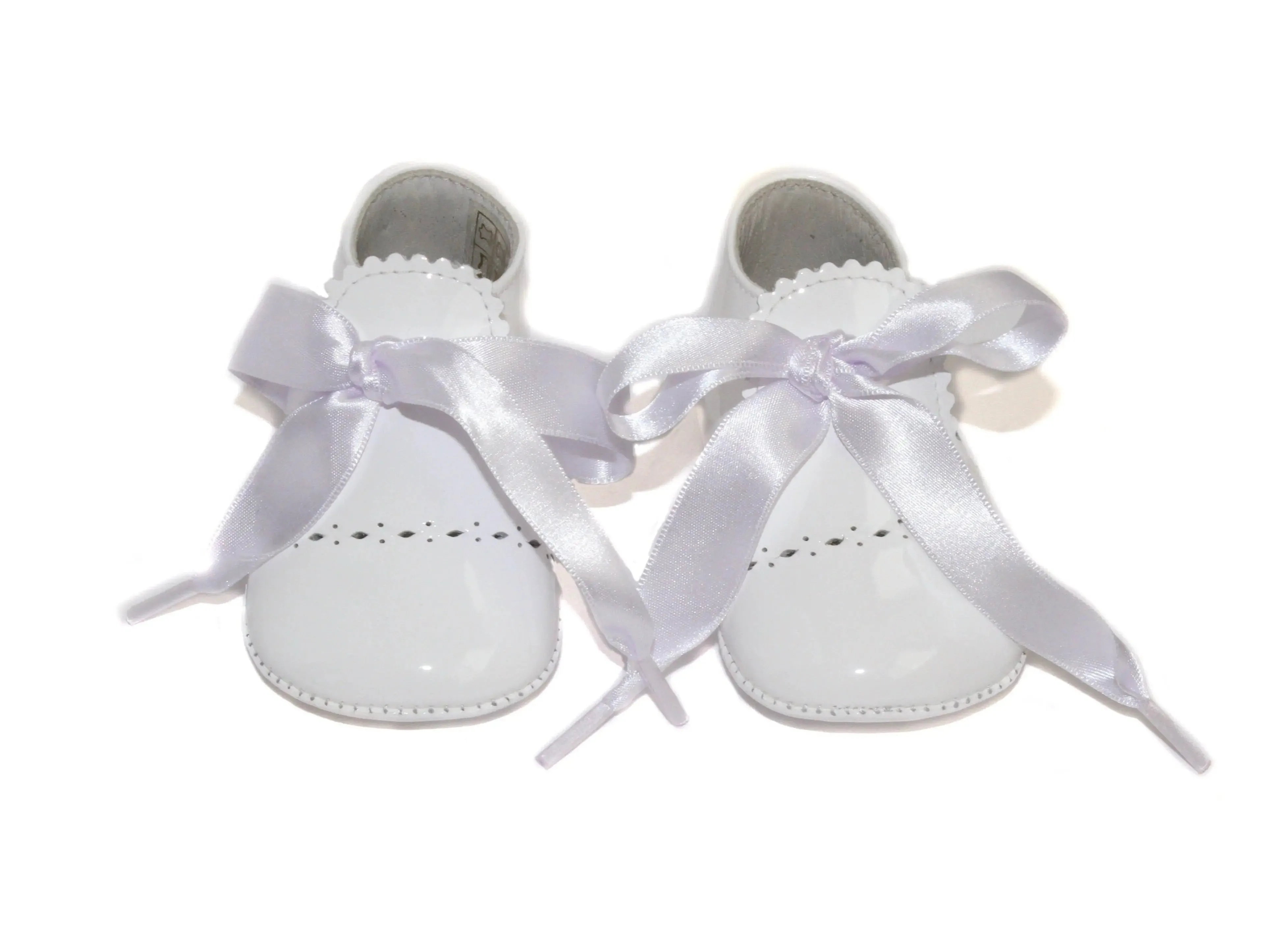 Lily- White Patent Leather Baby Shoes