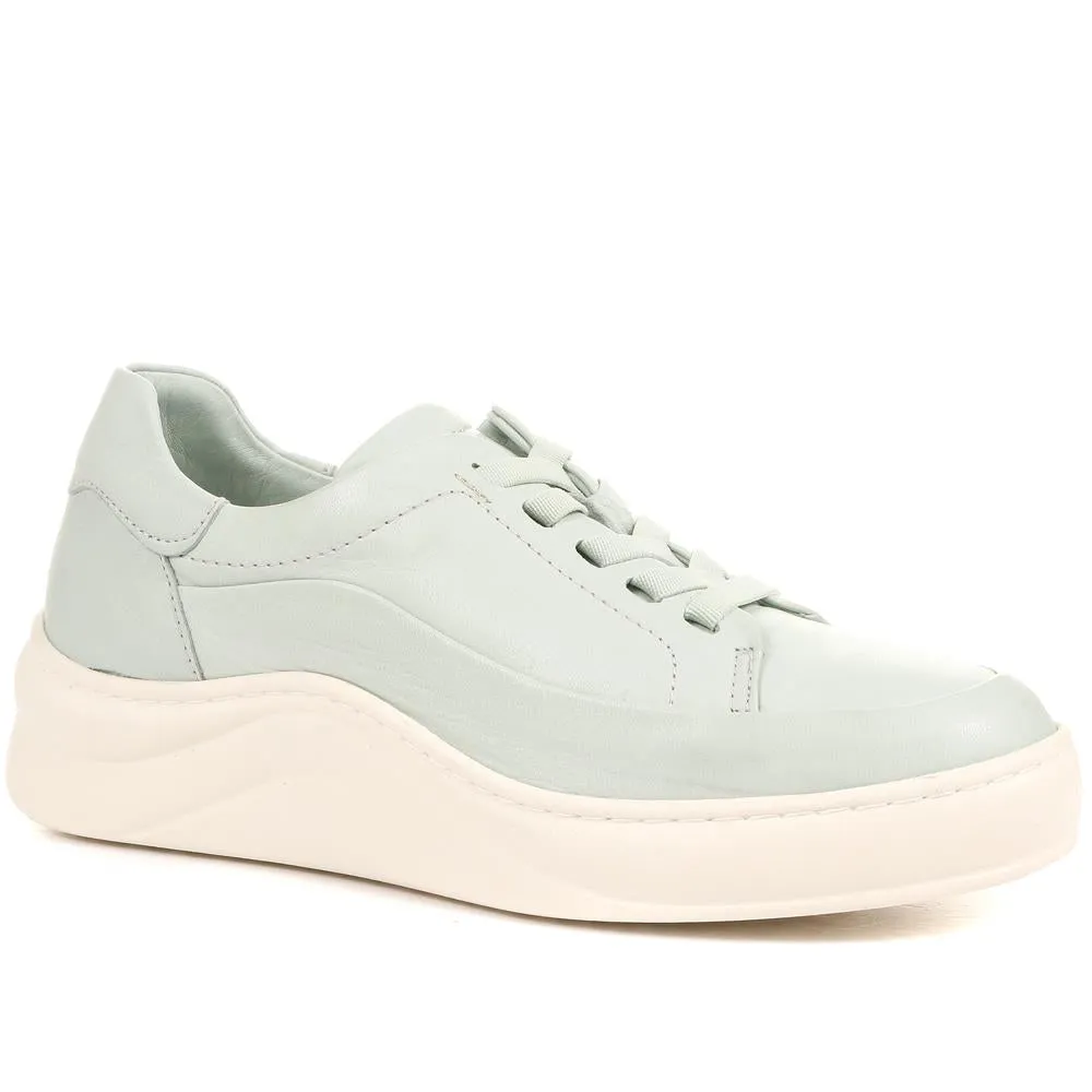 Makenna Leather Platform Trainers - MAKENNA / 322 299