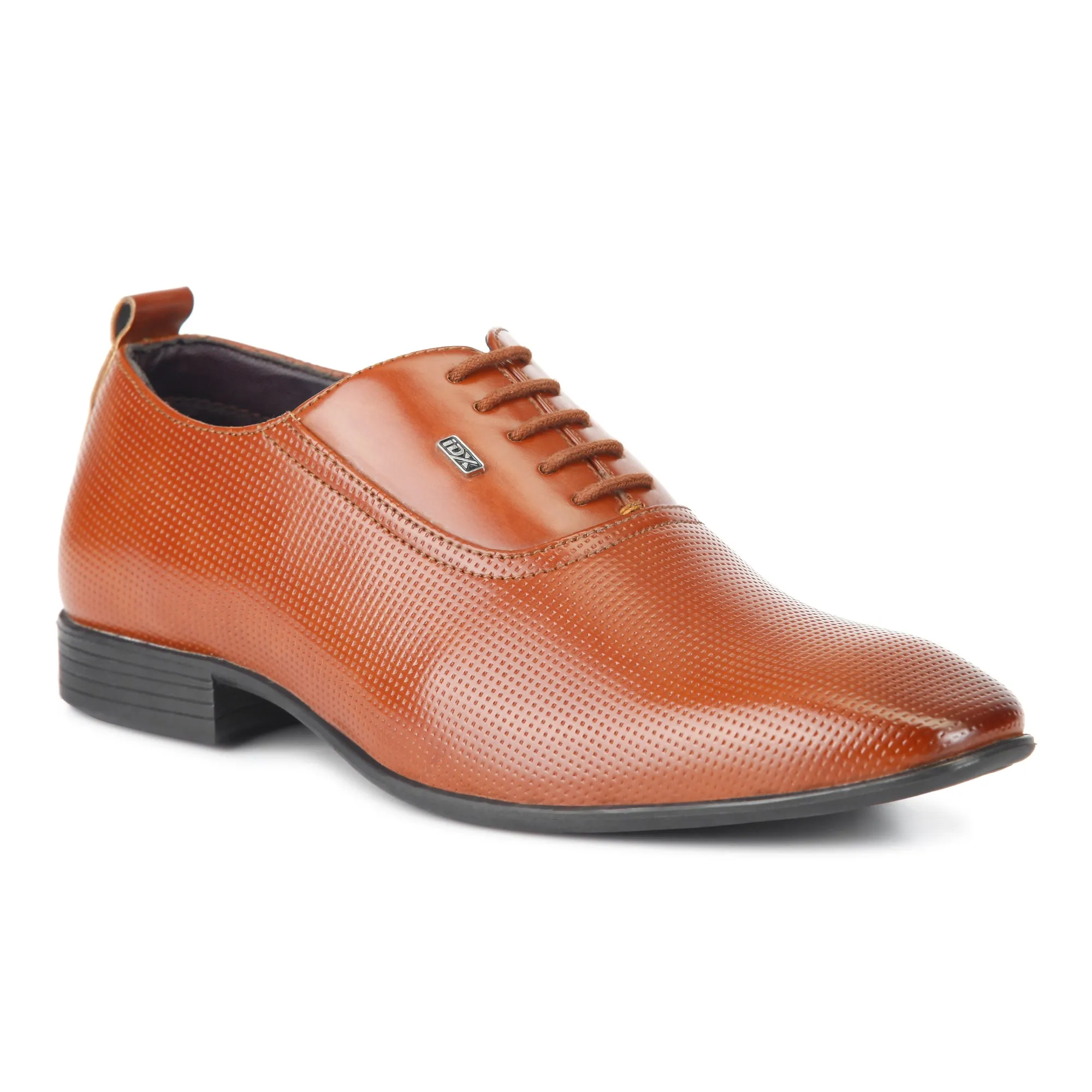 Men's Brown Texture Finish Lace Up Formal (IX2031)