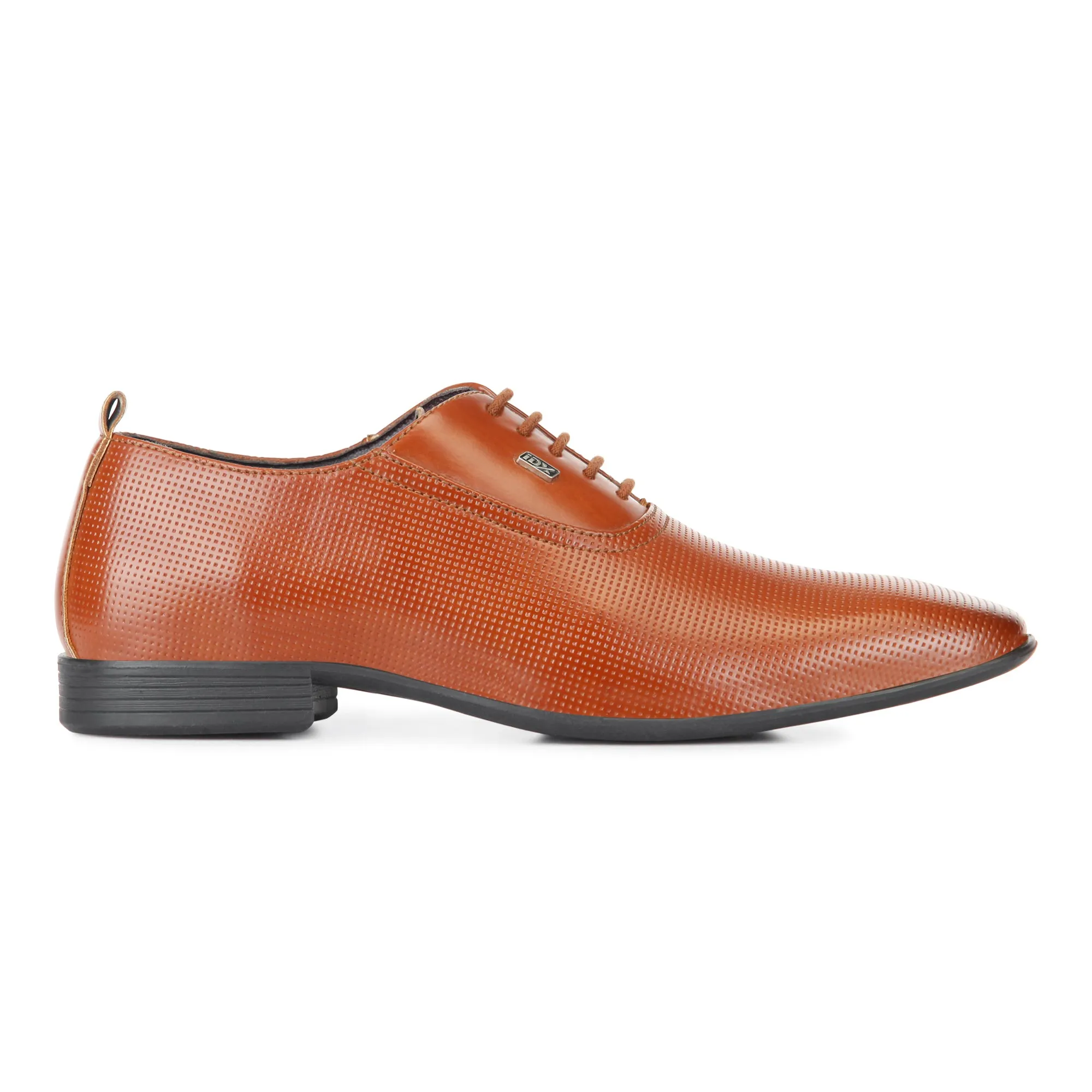 Men's Brown Texture Finish Lace Up Formal (IX2031)