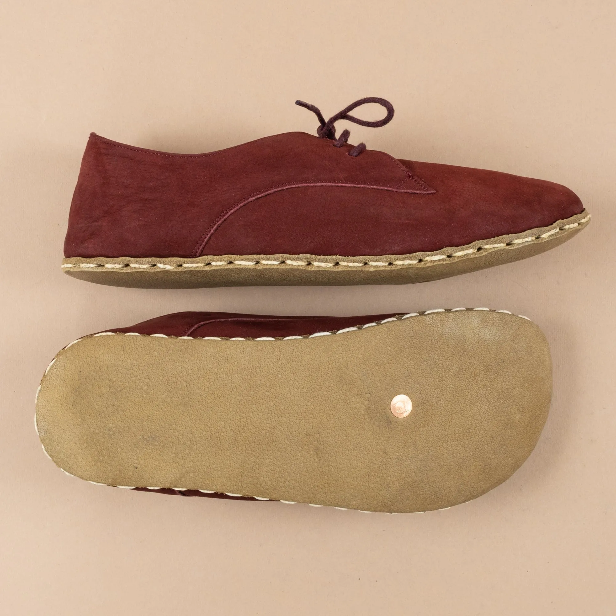 Men's Burgundy Oxfords