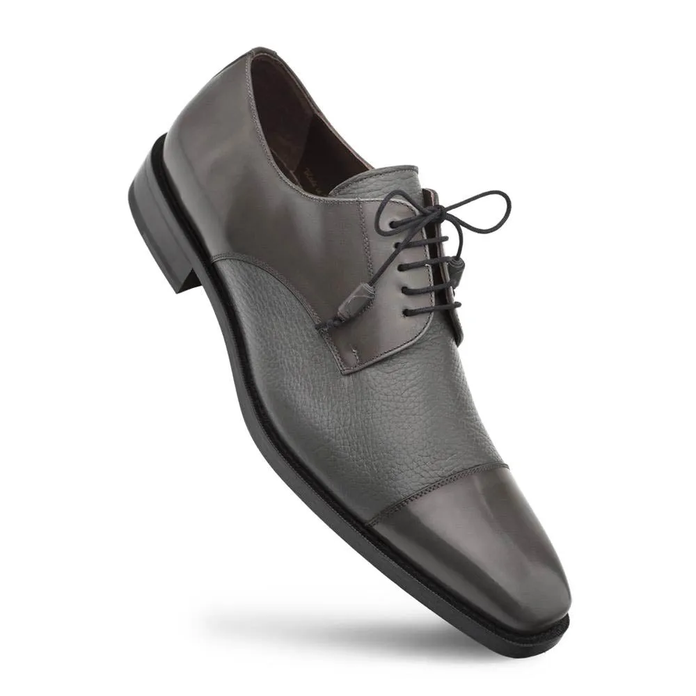 Mezlan Soka Grey Oxford Lace-Up Genuine Deerskin