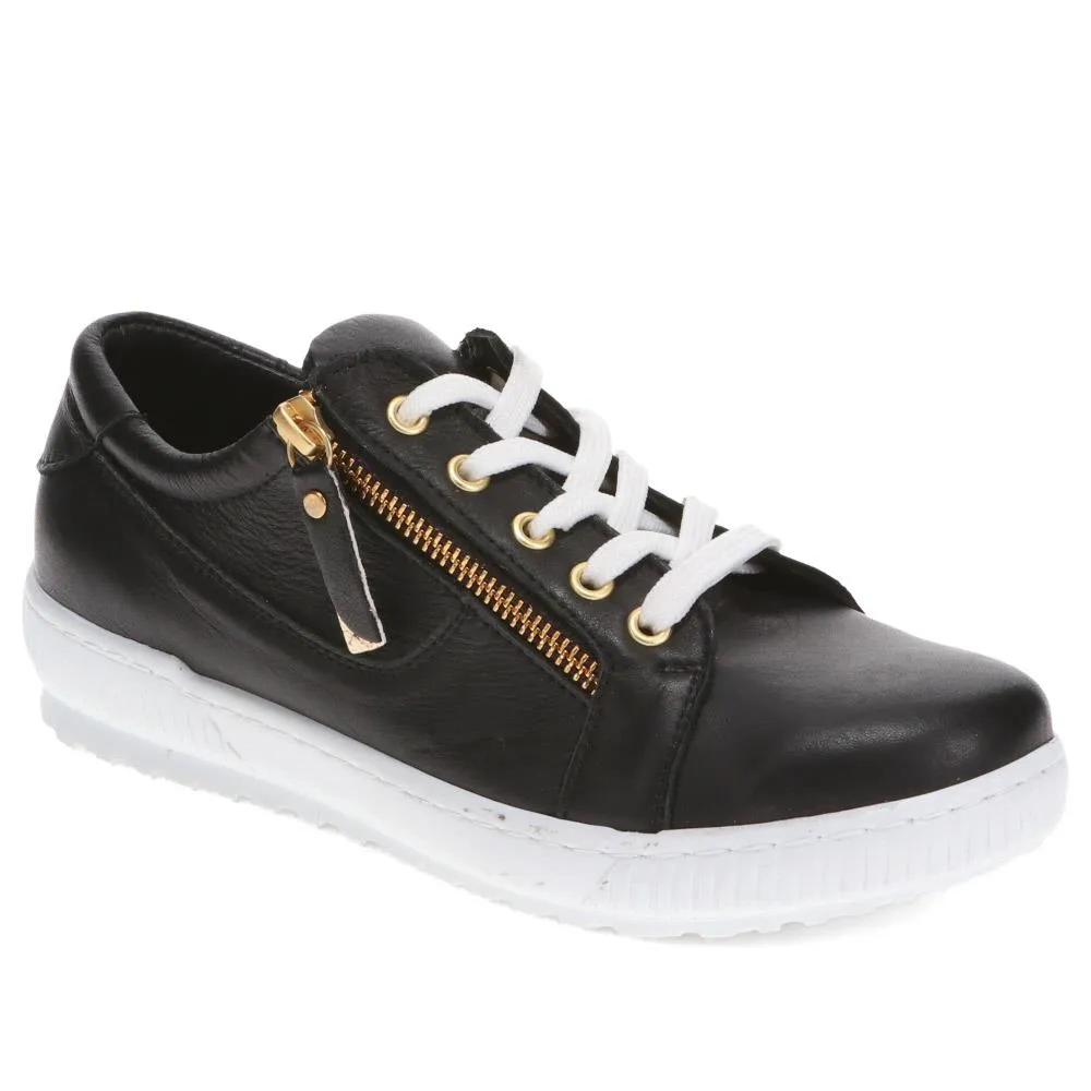 Padova Leather Lace-Up Trainers - PADOVA / 320 235