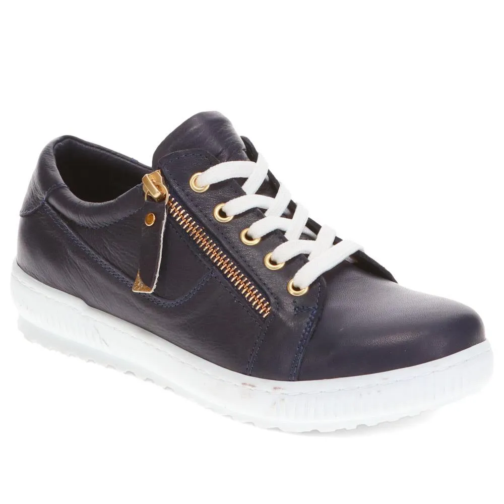 Padova Leather Lace-Up Trainers - PADOVA / 320 235