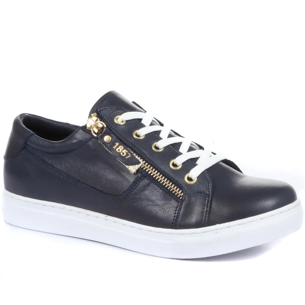 Padova Leather Lace-Up Trainers - PADOVA / 320 235