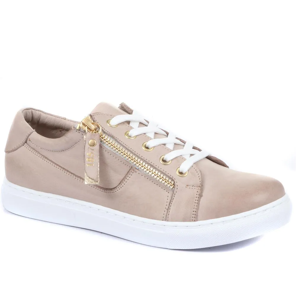 Padova Leather Lace-Up Trainers - PADOVA / 320 235