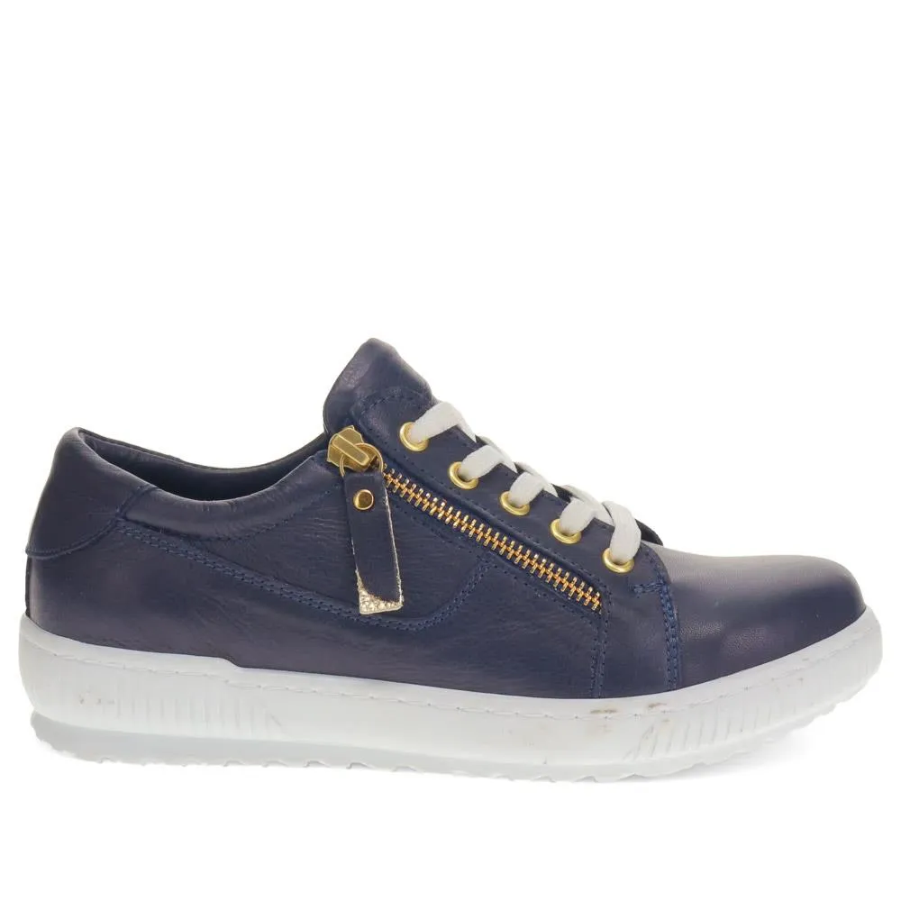 Padova Leather Lace-Up Trainers - PADOVA / 320 235