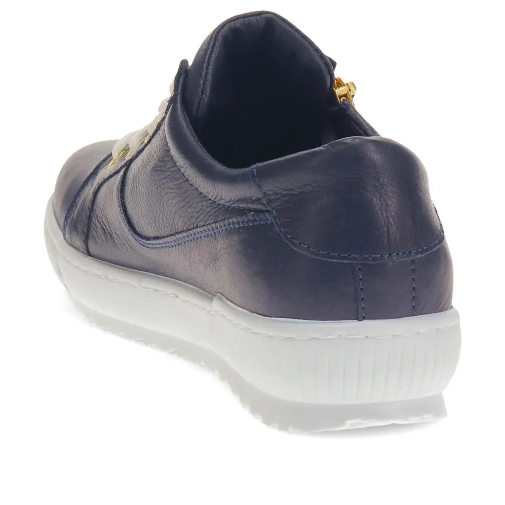 Padova Leather Lace-Up Trainers - PADOVA / 320 235