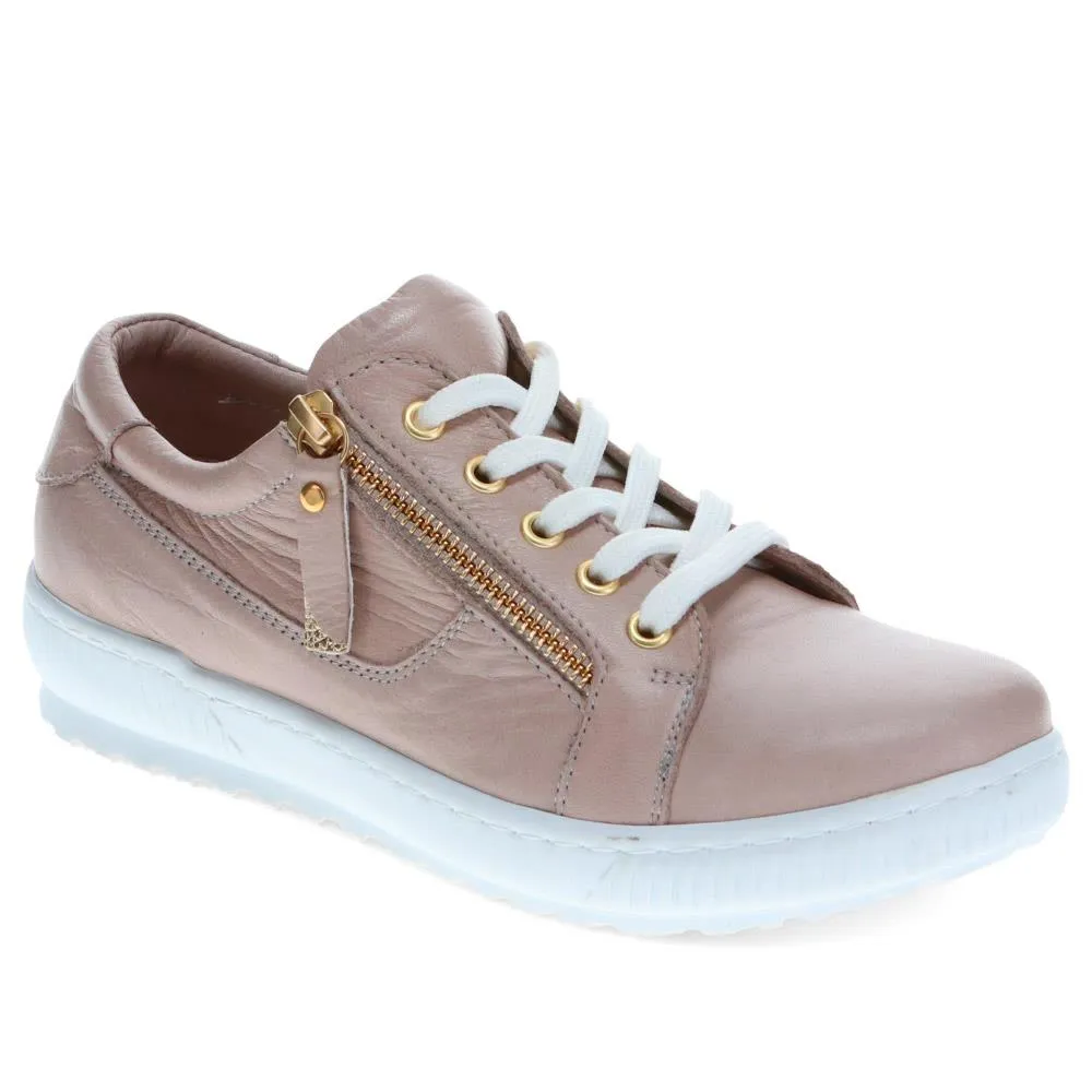 Padova Leather Lace-Up Trainers - PADOVA / 320 235