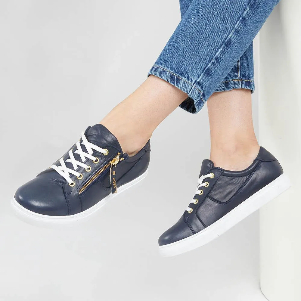 Padova Leather Lace-Up Trainers - PADOVA / 320 235