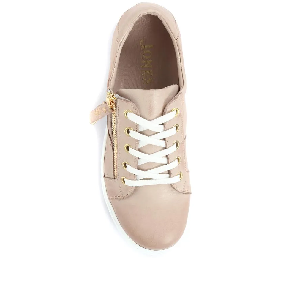 Padova Leather Lace-Up Trainers - PADOVA / 320 235