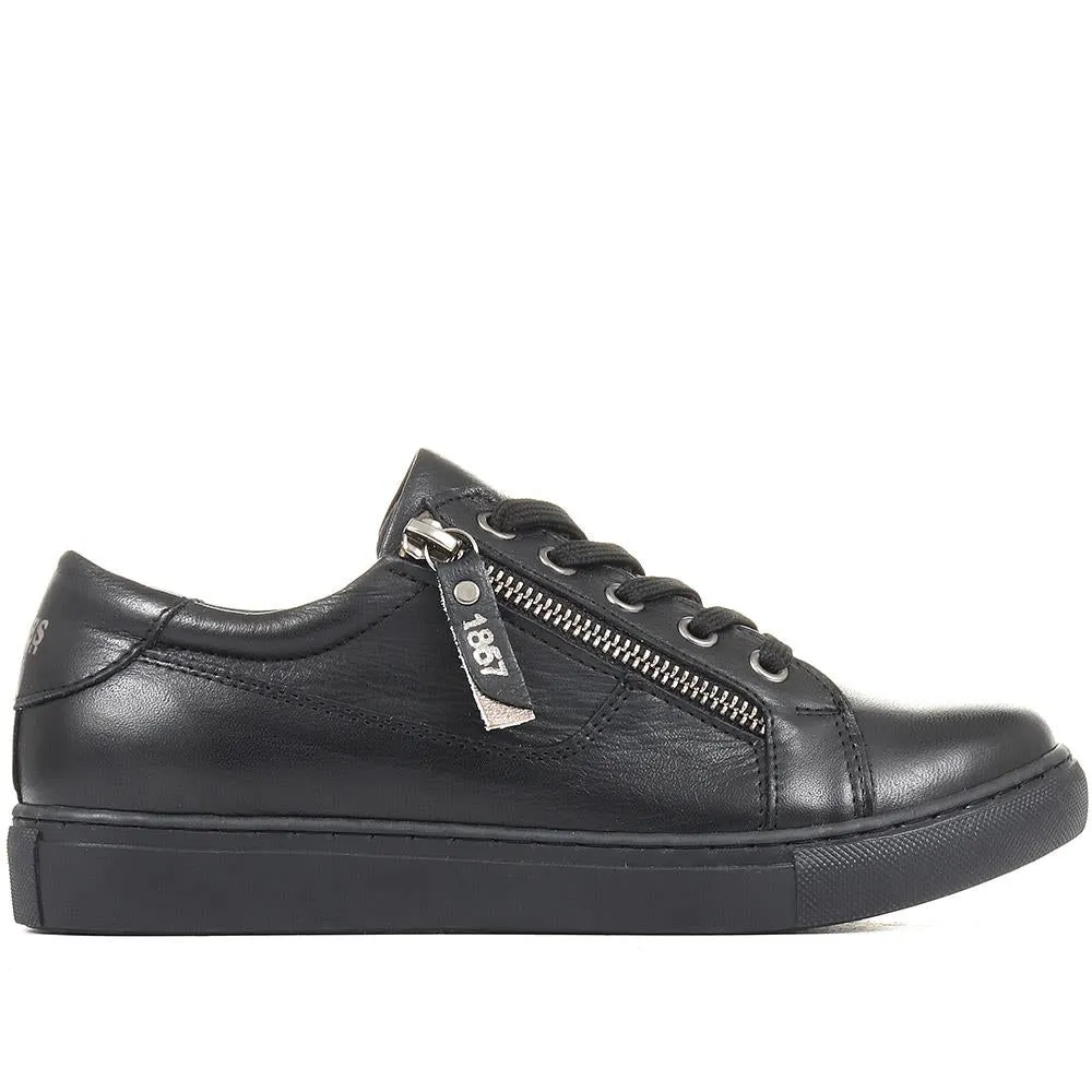 Padova Leather Lace-Up Trainers - PADOVA / 320 235