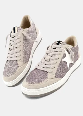 PAZ Pewter Glitter Sneakers