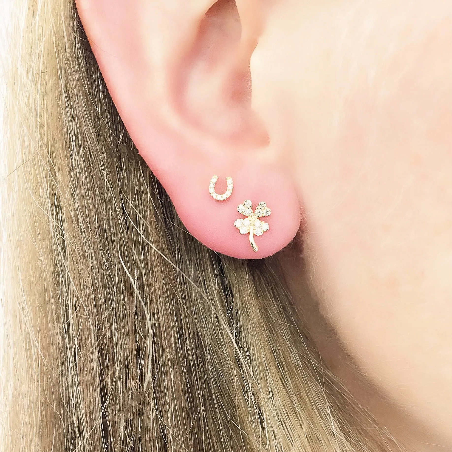 Petite Horseshoe Post Earrings