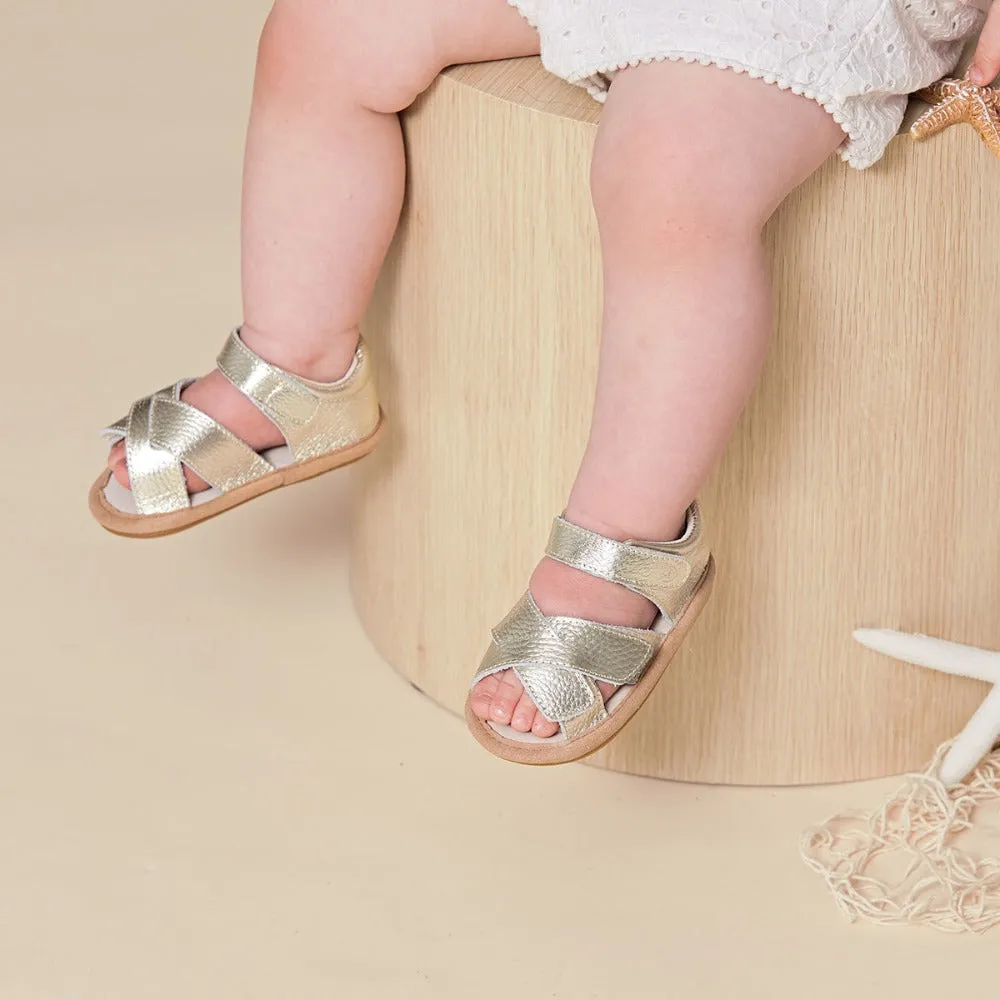 Pretty Brave Criss Cross Sandal Gold