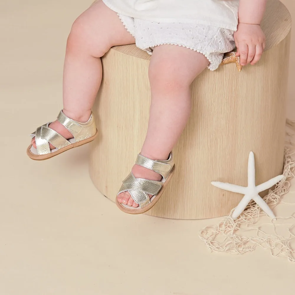 Pretty Brave Criss Cross Sandal Gold