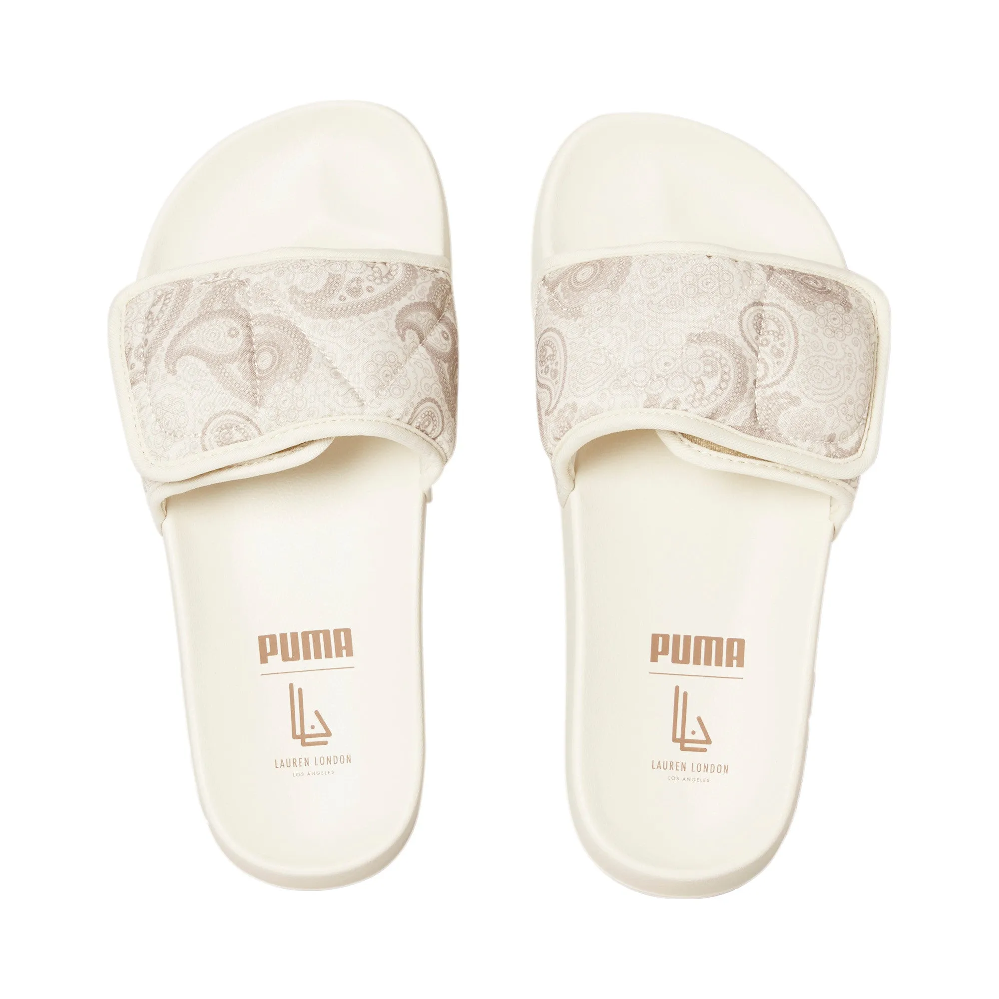 PUMA x Lauren London Leadcat 2.0 Big Kids' Slides - Khaki