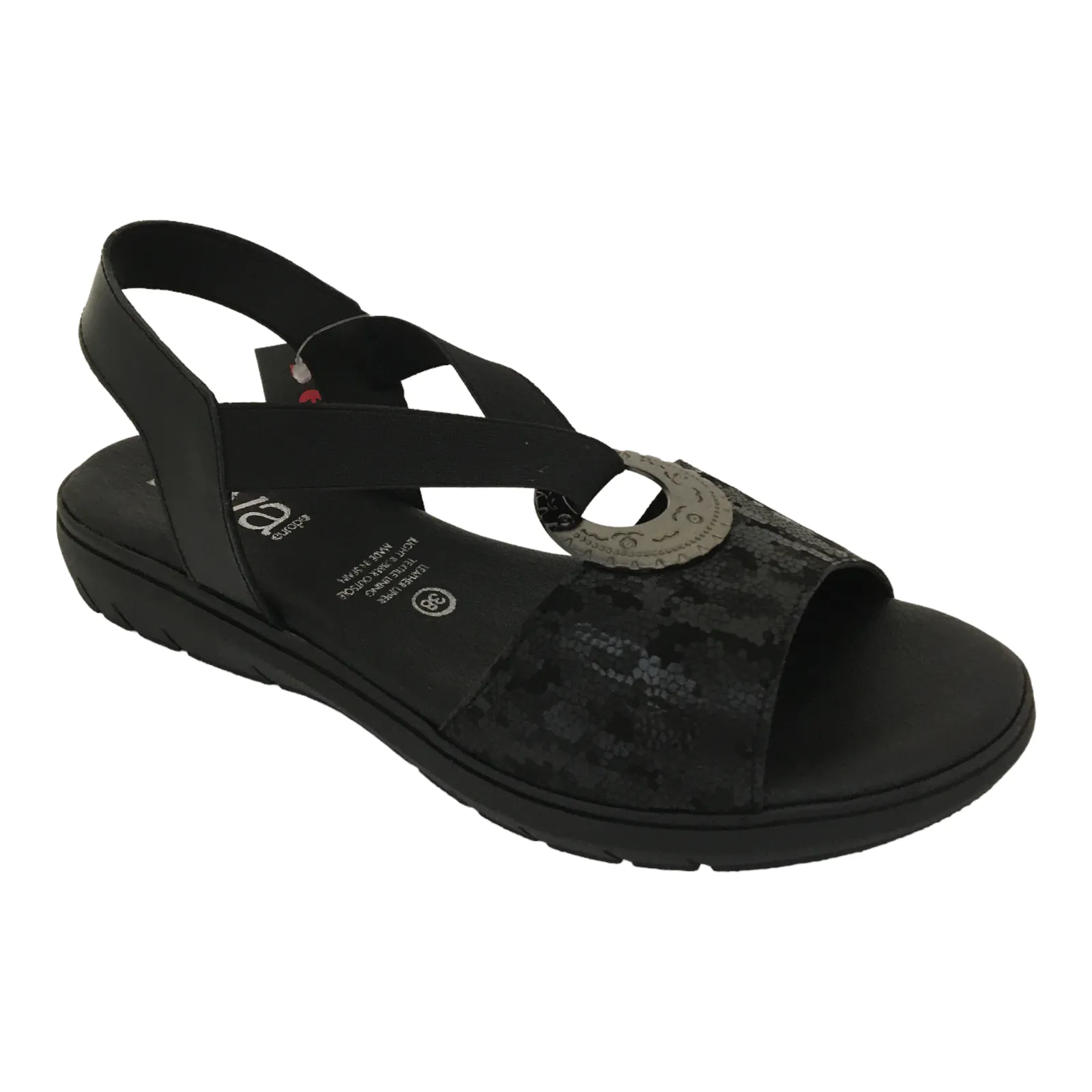 Reva  Kaya Black Sandal