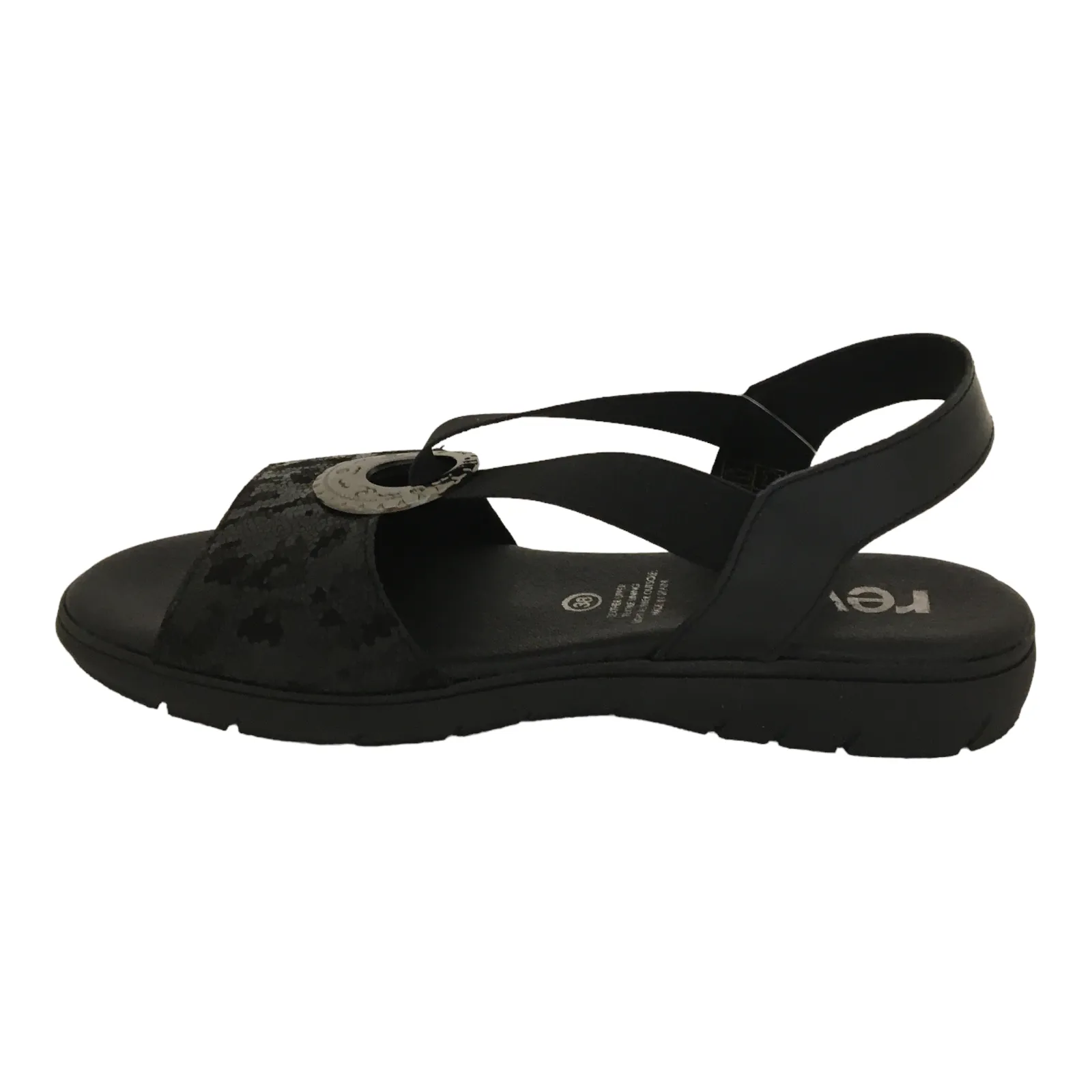 Reva  Kaya Black Sandal