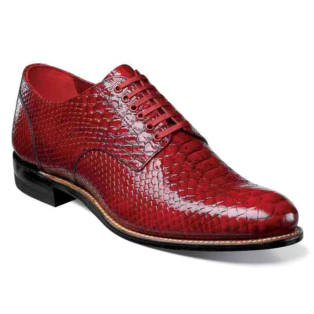 Stacy Adams Madison Red Anaconda Print Oxford