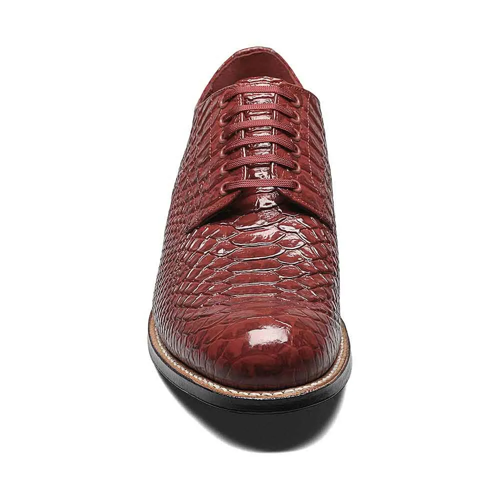 Stacy Adams Madison Red Anaconda Print Oxford