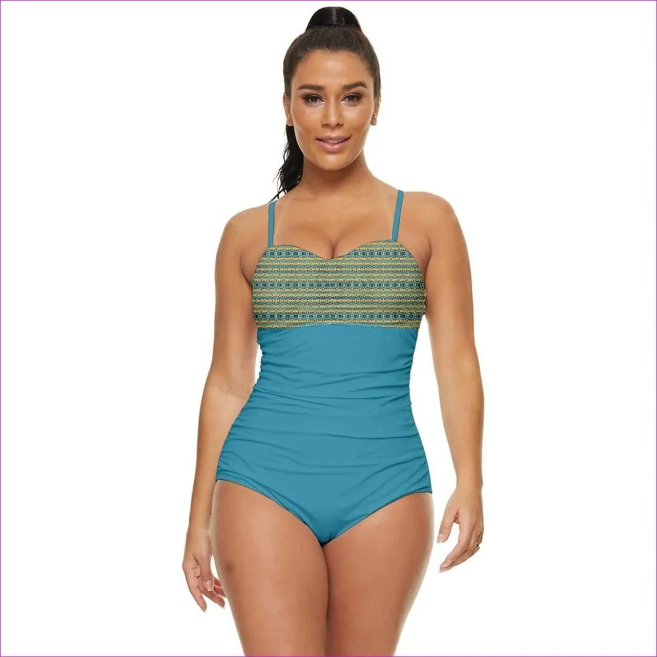 Static Retro Full Coverage Swimsuit