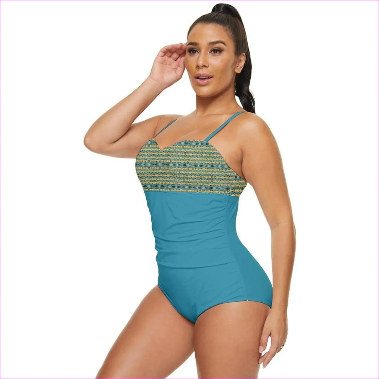 Static Retro Full Coverage Swimsuit