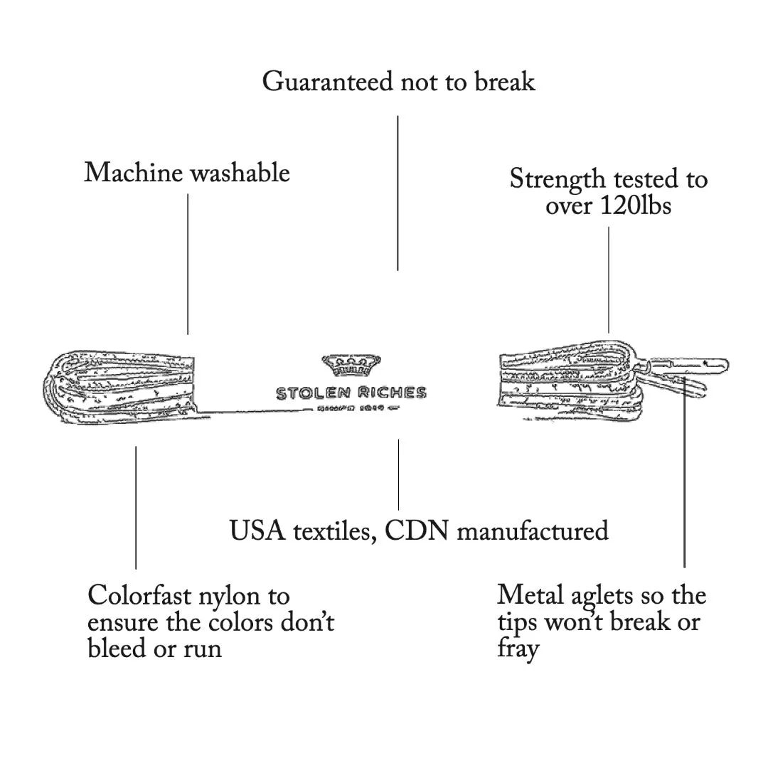 Stolen Riches Dress Laces in Andreas Stripe