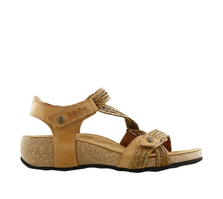 Taos Trulie Leather Sandal ~ Black ~ Honey ~ Stone