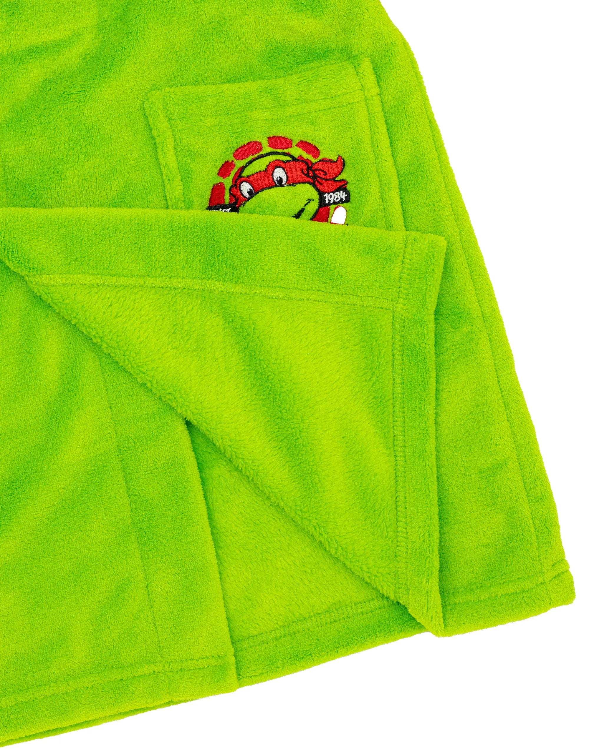 Teenage Mutant Ninja Turtles Boys Green Hooded Bathrobe