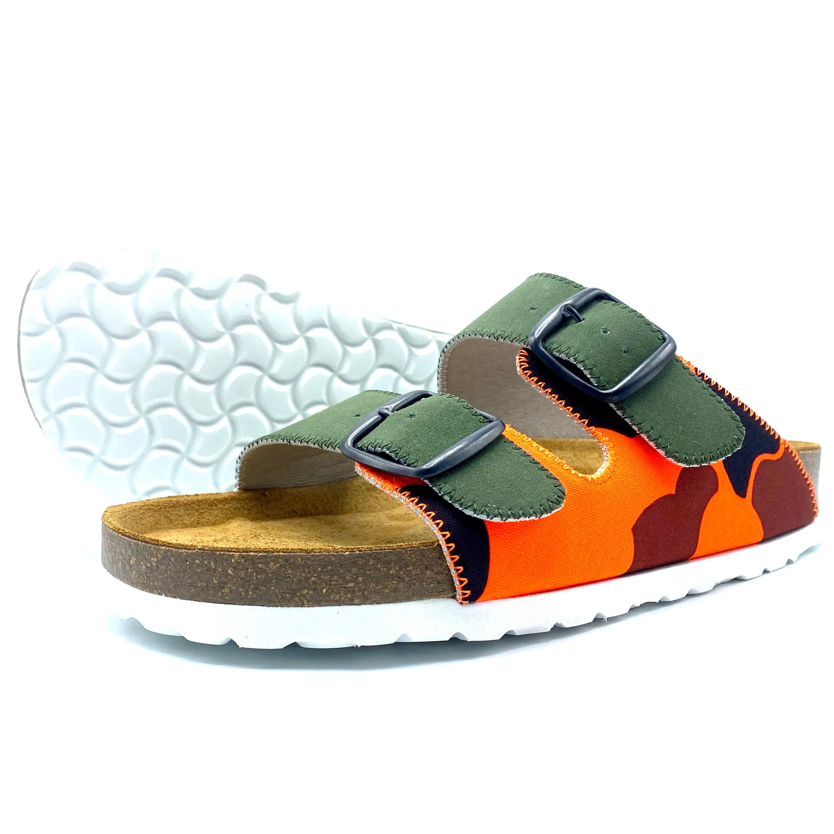 Thora 2-buckle Sandals | O.D x Orange Camo