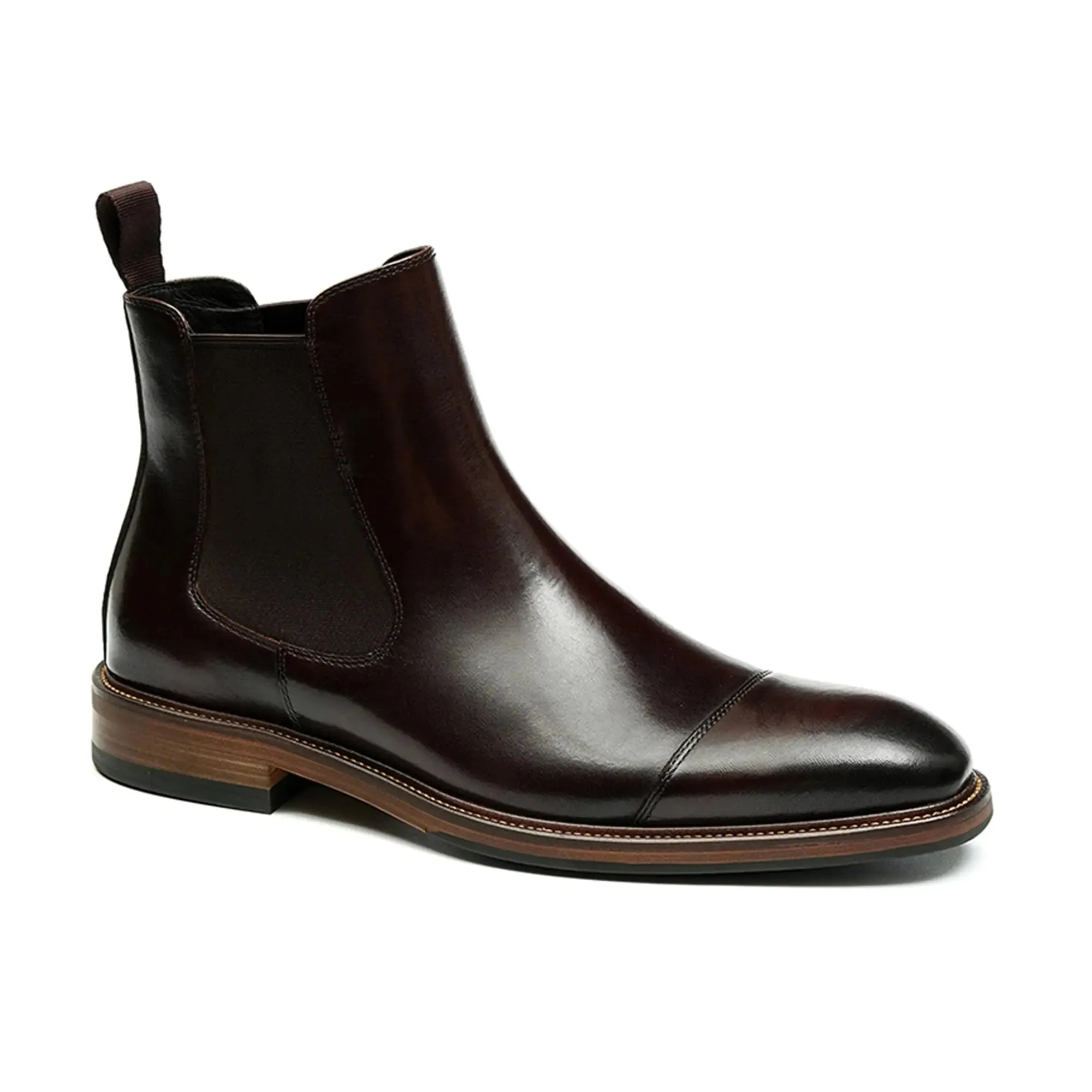 Three-piece leather Chelsea boots D86215