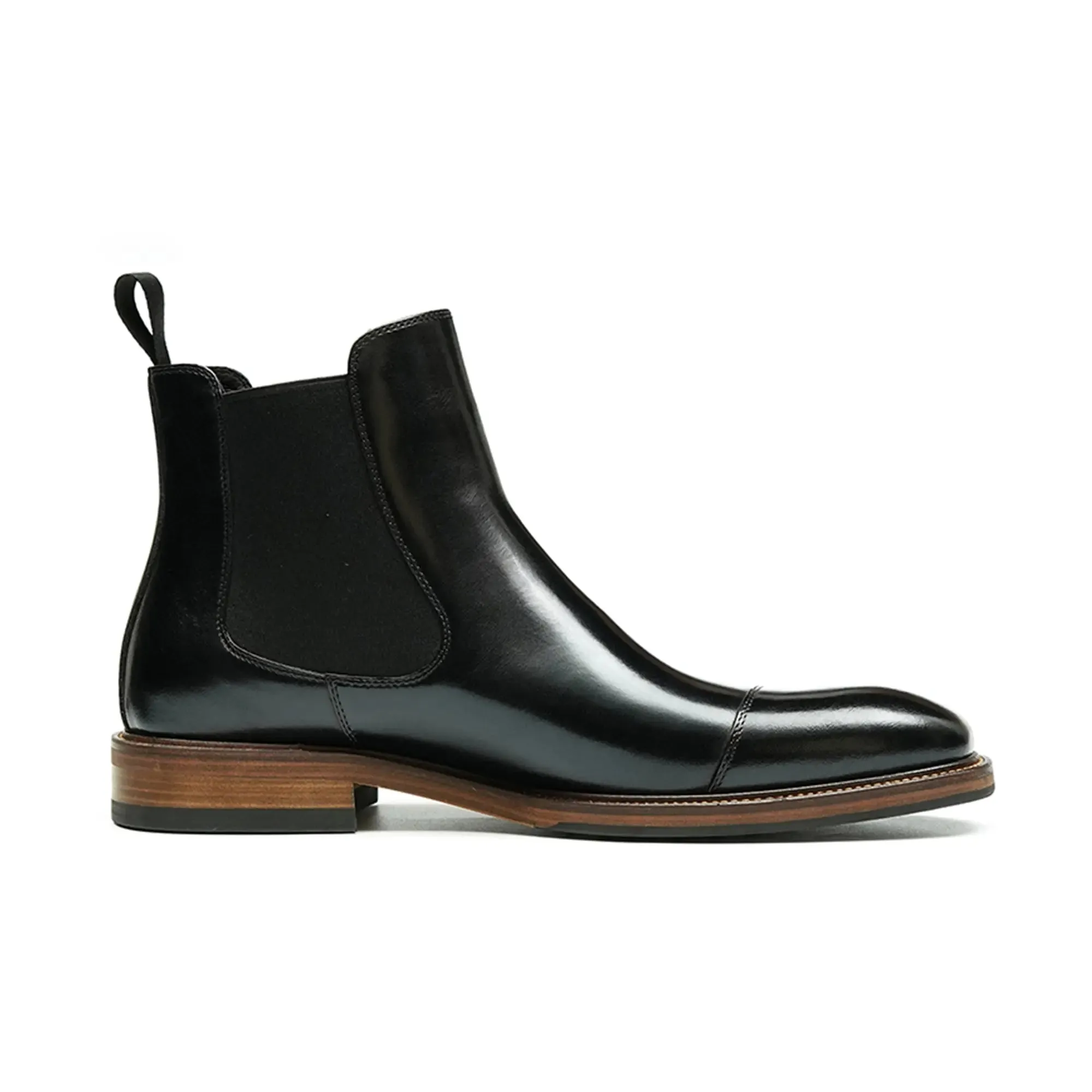 Three-piece leather Chelsea boots D86215