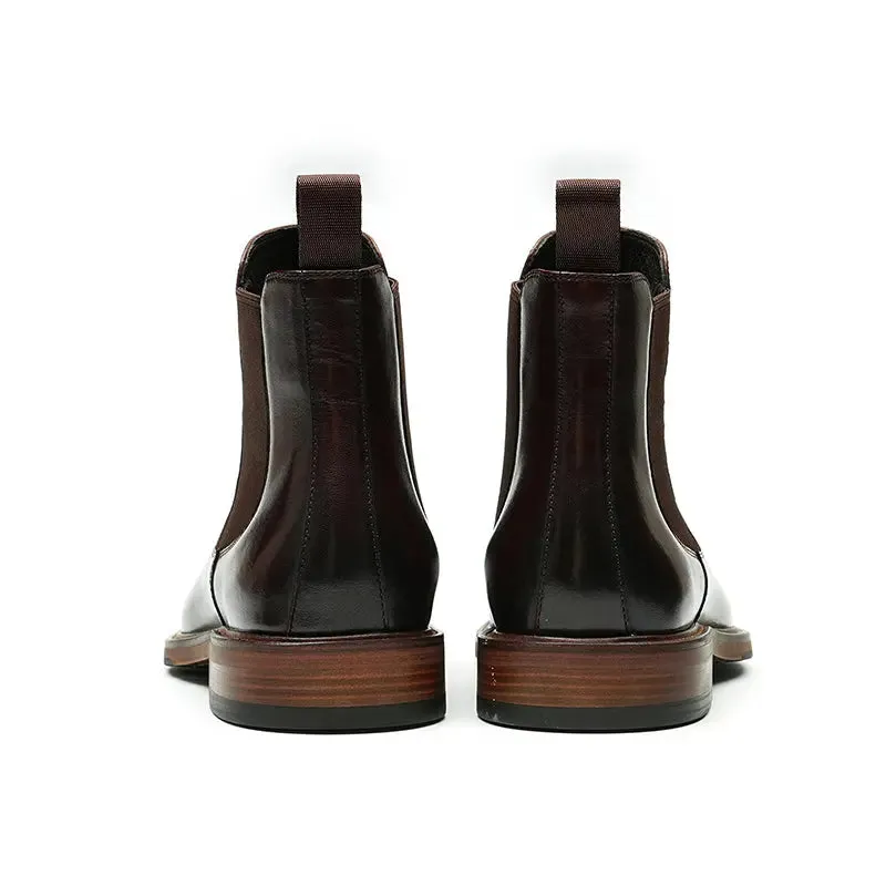 Three-piece leather Chelsea boots D86215