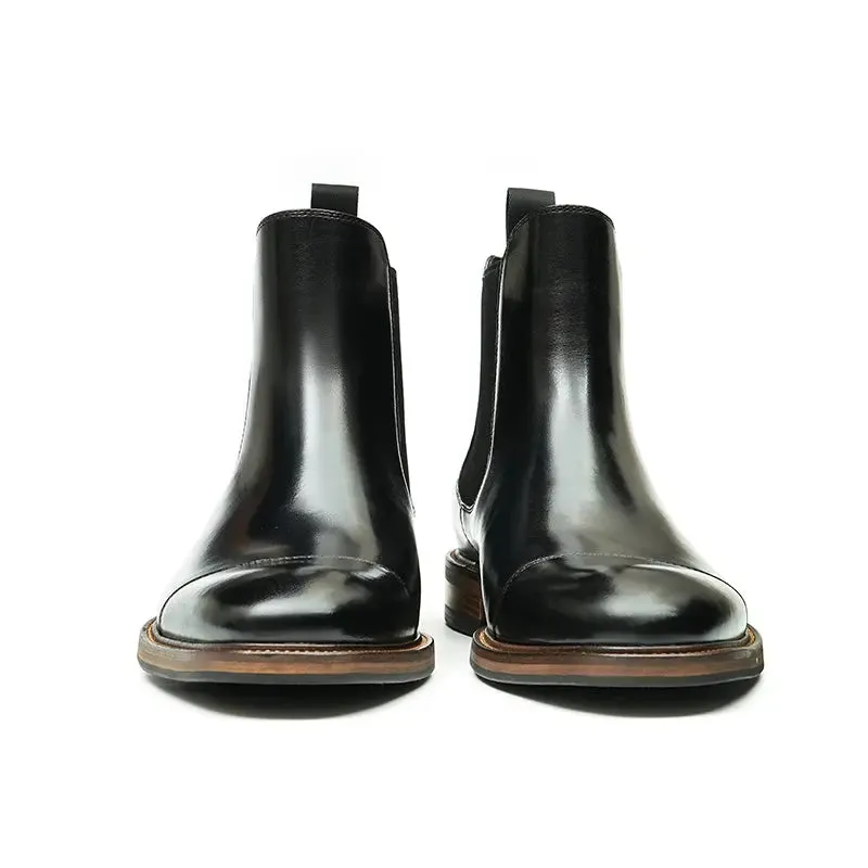 Three-piece leather Chelsea boots D86215