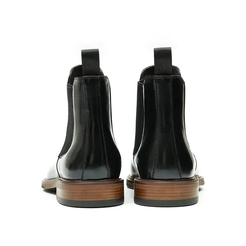 Three-piece leather Chelsea boots D86215