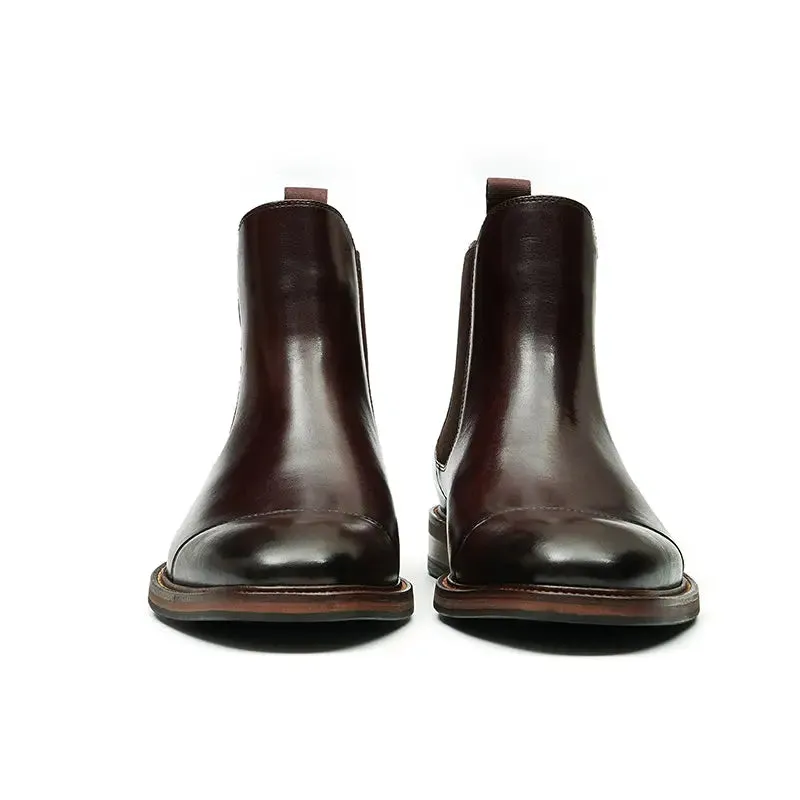 Three-piece leather Chelsea boots D86215