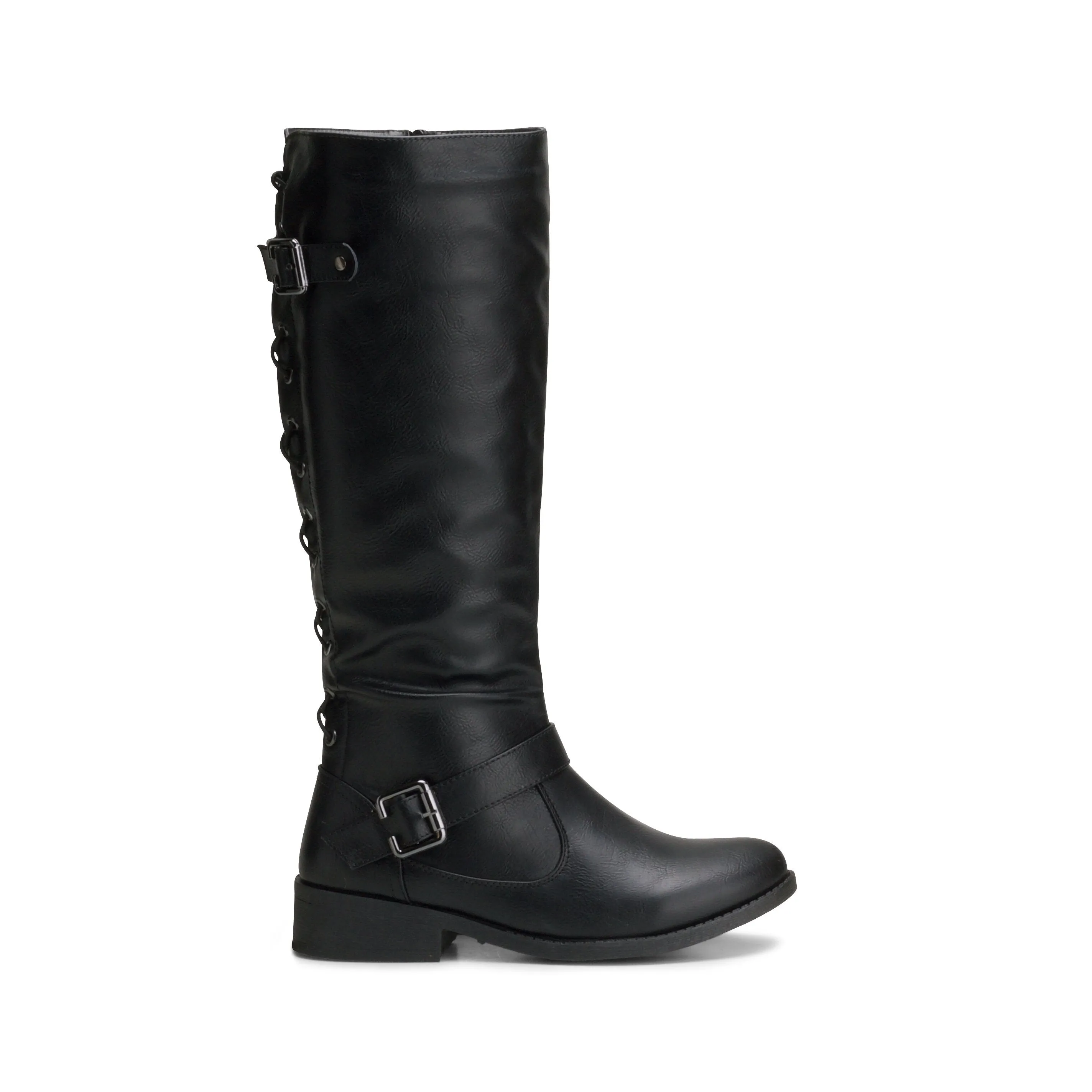 Wanted Women's Lady Luck Lace-up Back Knee High Riding Boot