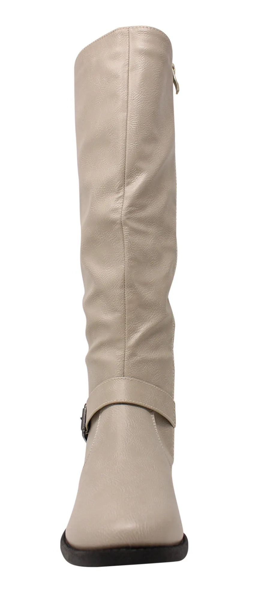 Wanted Women's Lady Luck Lace-up Back Knee High Riding Boot