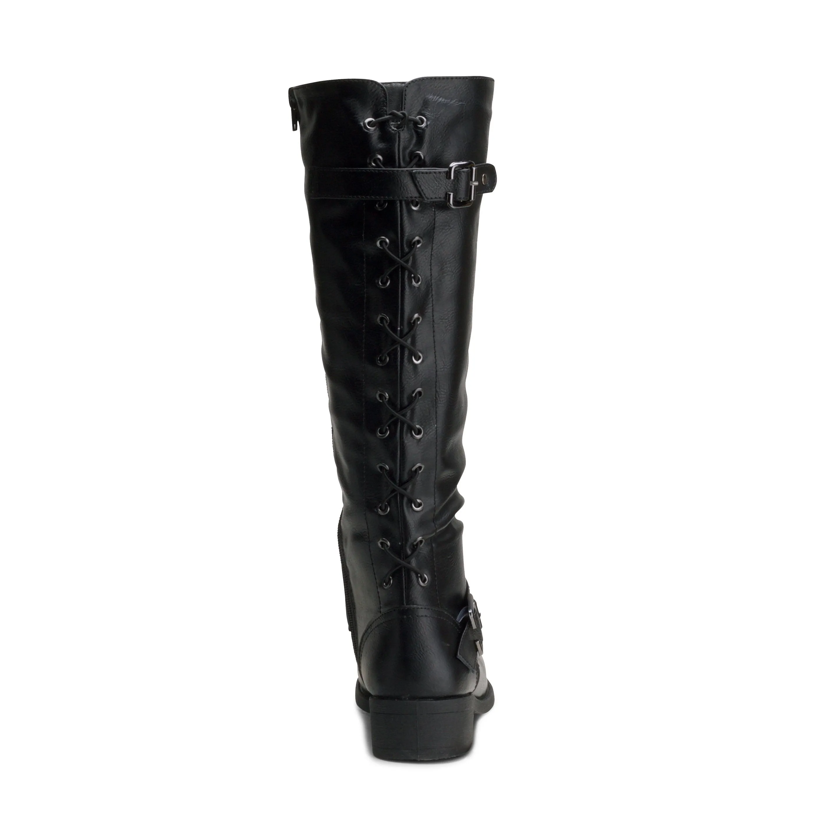 Wanted Women's Lady Luck Lace-up Back Knee High Riding Boot